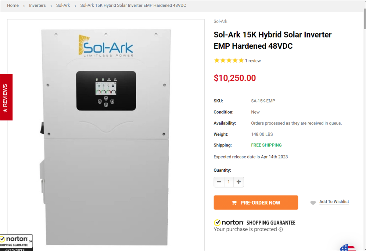 EMP hardened inverter